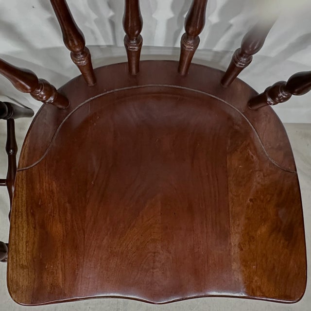 1940’s Colonial Revival Scallop Back Windsor Chairs For Sale - Image 13 of 14