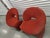 Wonderful find a pair of Jaymar tongue chairs Fabric covers . Sturdy frame . These will not last . Recently cleaned
