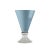 Glass Romantic Cup in Purist Blue from VGnewtrend For Sale