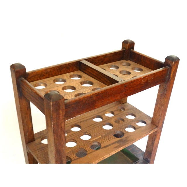 English Antique Custom English Oak Walking Stick & Cane Stand For Sale - Image 3 of 7