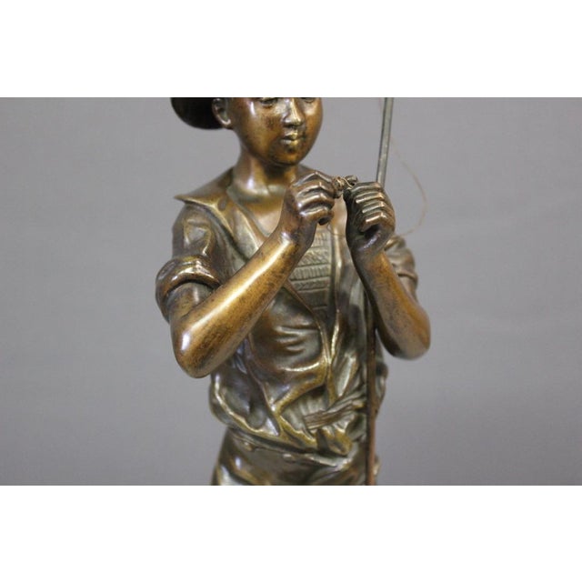 Metal Adolphe Lavergne, Fisherman, 1900, Bronze For Sale - Image 7 of 14