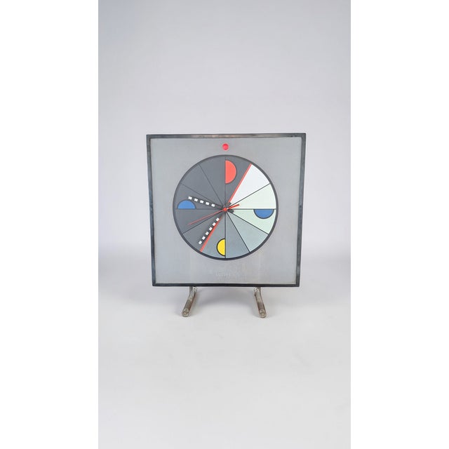 Morphos Clock by Kurt B. Delbanco for Acerbis, Italy, 1980s, in Flawless conditions. Designed 1980 to 1989 This piece has...