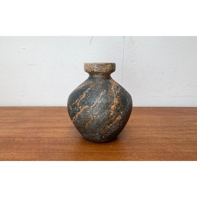 Mid-Century Brutalist Studio Pottery Vase by Gerhard Liebenthron, Germany, 1970s For Sale - Image 11 of 16