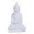 White Marble Burmese Sitting Buddha For Sale