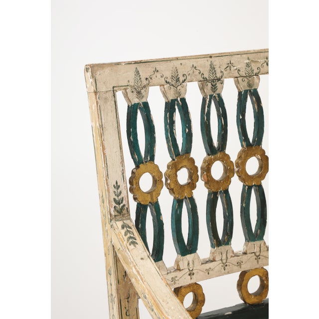 Pair of 18th Century Swedish Polychrome Chairs For Sale In New York - Image 6 of 14
