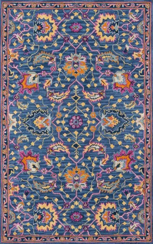 Ibiza Blue Hand Tufted Area Rug 5' X 8'