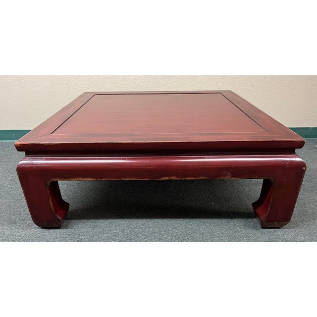 Ethan Allen Ming Dynasty Red Coffee Table Chairish