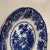 19th Century Rococo Flow Blue Gilt Rim Fruit Bowl For Sale - Image 4 of 6