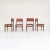 Refined set of four Italian chairs from the 1970s, with solid wood frame and upholstered seat and backrest, covered in...