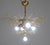 1970s Art Deco Amazing Large Size Murano Glass Clear and Orange Leaves Chandelier For Sale - Image 11 of 12