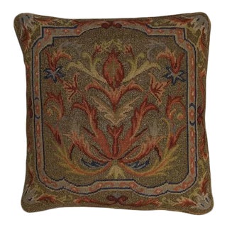 Handmade Needlepoint Throw Pillow For Sale
