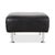 Set of Lounge Chair and Ottoman in Black Leather from Rolf Benz For Sale - Image 17 of 18