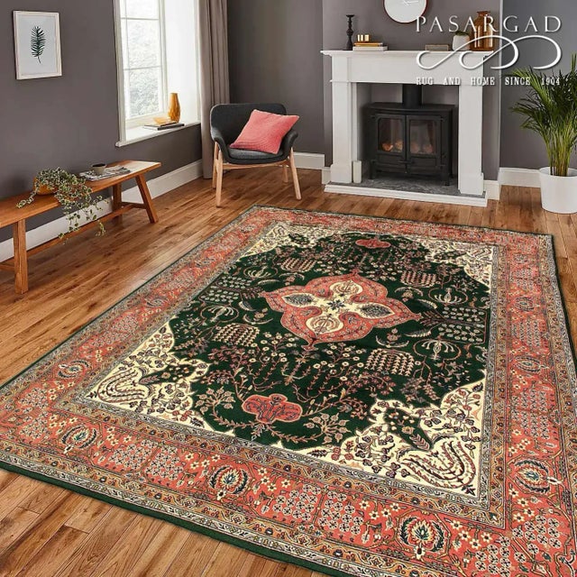 2020s Fine Hand Knotted Pak Tabriz Design Rug For Sale - Image 5 of 5