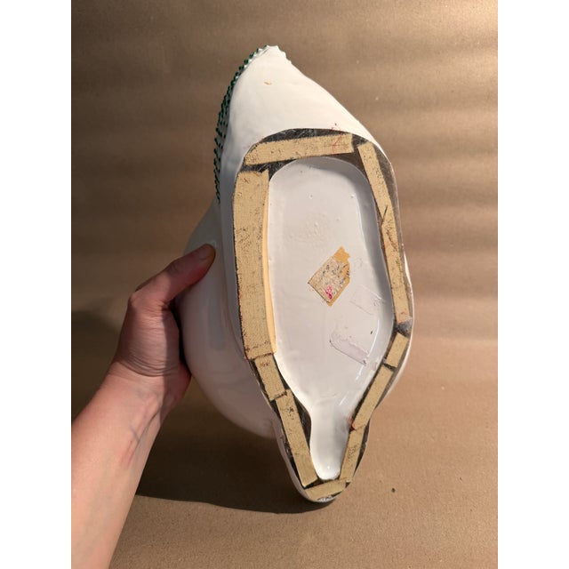 1970s Vintage Jean Roger Style Hobnail Snail Planter For Sale - Image 5 of 7