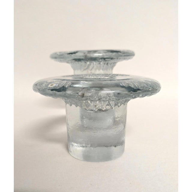 Modern MCM Blenko Mushroom Candle Holders - A Pair For Sale - Image 3 of 10