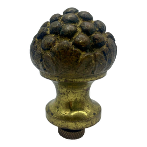 19th Century French Gilded Bronze Finial With Modern Lamp Adapter