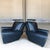 1990s Elevate Your Living Space With This Iconic Three-Piece Set, of Two Vintage Leather Club Chairs & a Matching Oversized Ottoman by Futuristic Furniture. For Sale - Image 5 of 12