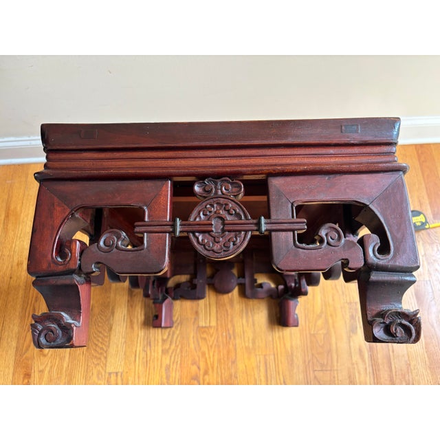 Vintage Chinese Ming Style Rosewood Low Accent Table For Sale In New York - Image 6 of 10