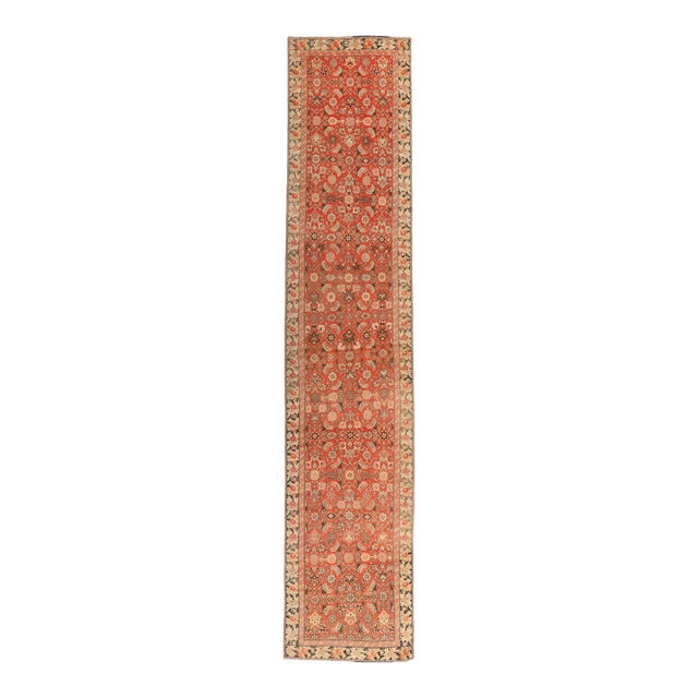Antique Persian Karabakh Rug Runner, 03'01 X 15'04 For Sale