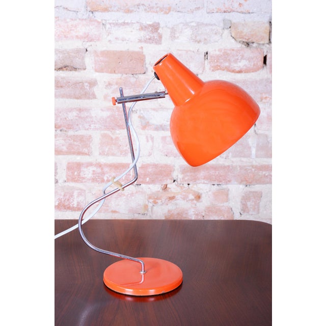Josef Hurka Mid-Century Table Lamp in Chrome attributed to J. Hůrka for Napako, Czech, 1960s For Sale - Image 4 of 8