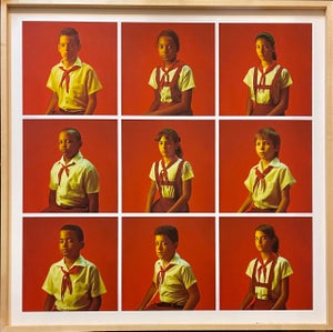 Quentin Shih, Large Contemporary Chinese Photograph Cuban School Children Havana Color Photo, 2012