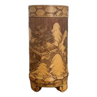 Antique Chinese Brush Pot, 1900 For Sale