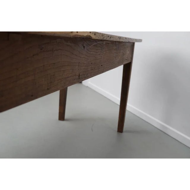 Antique French Farmhouse Elm Dining Table, 19th Century For Sale - Image 16 of 18