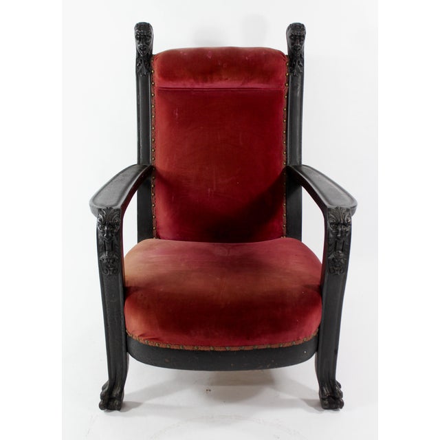 Victorian Devils Head Throne Chair Chairish