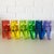 Metal Rainbow Giant Lucite Pop Art Clothespins - Set of 6 For Sale - Image 7 of 12