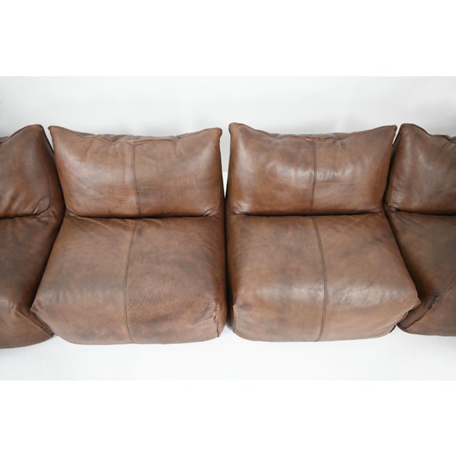 Animal Skin Le Bambole Modular Sofa by Mario Bellini for B&B Italia, 1970s, Set of 5 For Sale - Image 7 of 13