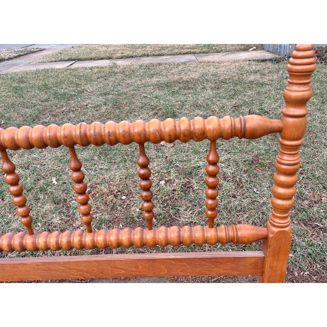 Vintage Twin Size Jenny Lind Spindle or Spool Bed For Sale - Image 6 of 16