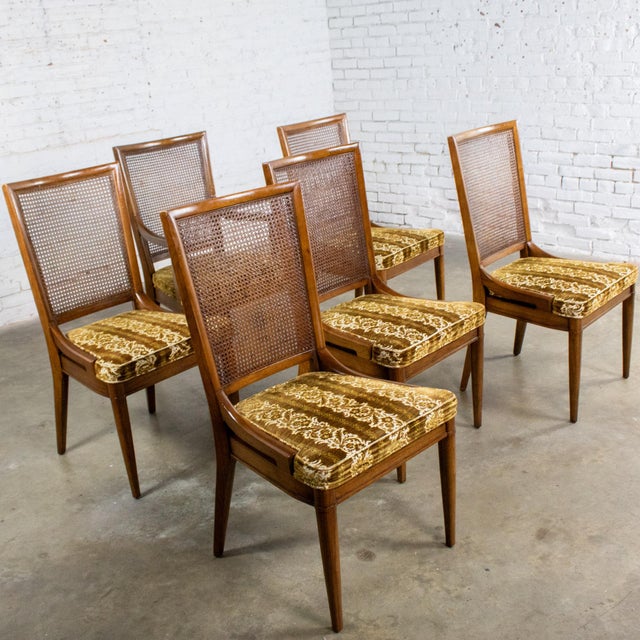 1960s American Modernist Dining Chairs Custom Folio 3 Collection by Henredon Set of 6 For Sale - Image 10 of 18