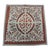 Burnt Orange and Grey Petite Indian Cutout Square Pillow Cover For Sale