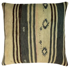 Vintage Turkish Kilim Bench Cushion Cover