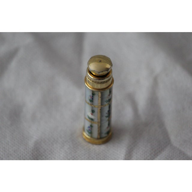 Mid-Century Modern Gold Perfume Atomizer Floral Decor, 1950s For Sale - Image 3 of 18