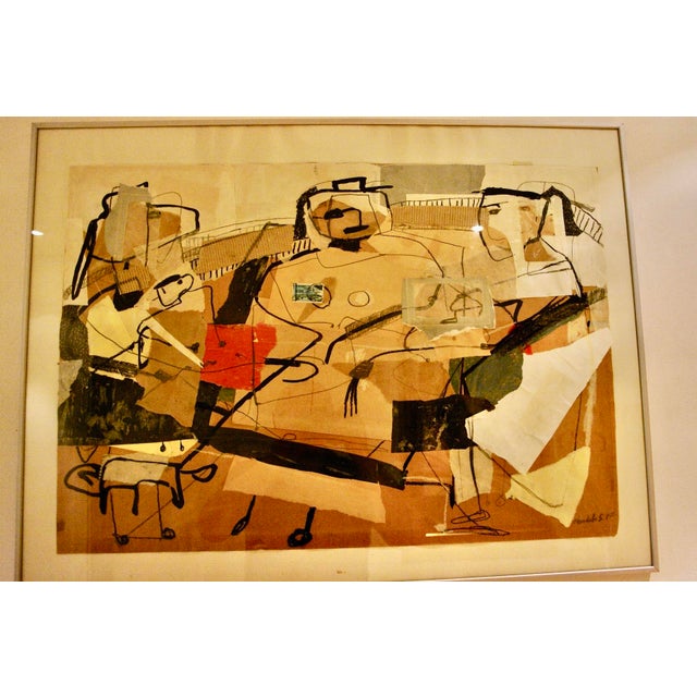 Claudette Griffith, Composition, 1987, Collage on Paper For Sale - Image 8 of 8