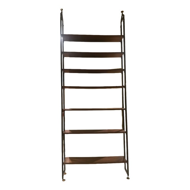 Scandinavian-Style Floor-to-Ceiling Bookcase, 1960s For Sale