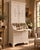 19th Century White Lacquered Oak Bookcase with Secretaire For Sale - Image 3 of 6
