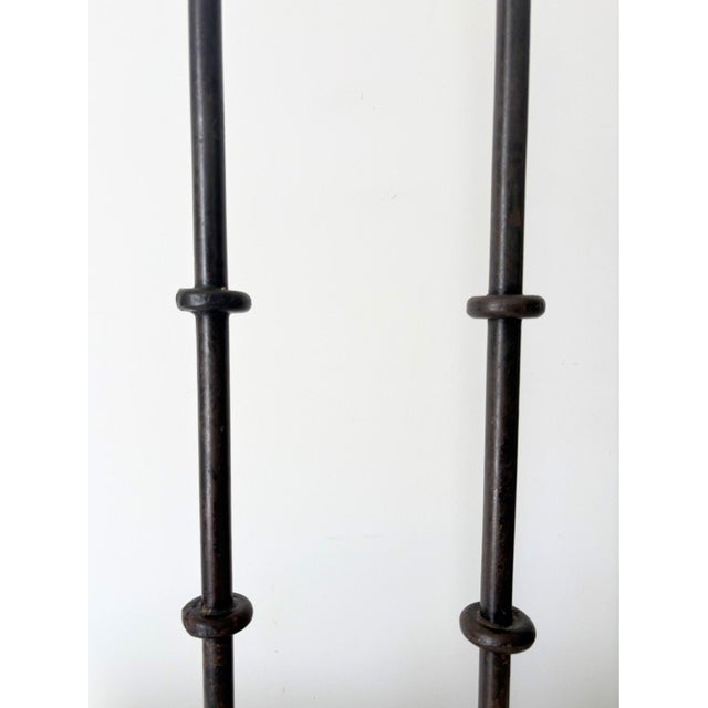 1980s Turned Metal Table Lamps by Jacques Adnet, 1980s, Set of 2 For Sale - Image 5 of 8