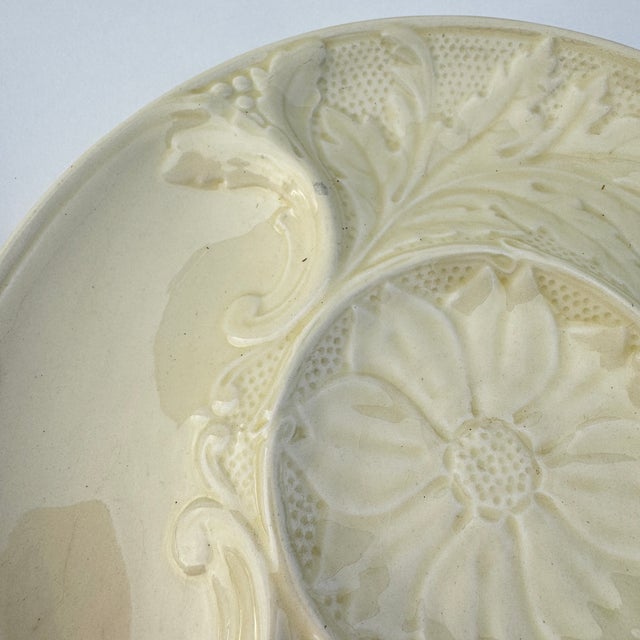 20th Century Gien Majolica Earthenware Artichoke Plates- Set of 4 For Sale - Image 11 of 13