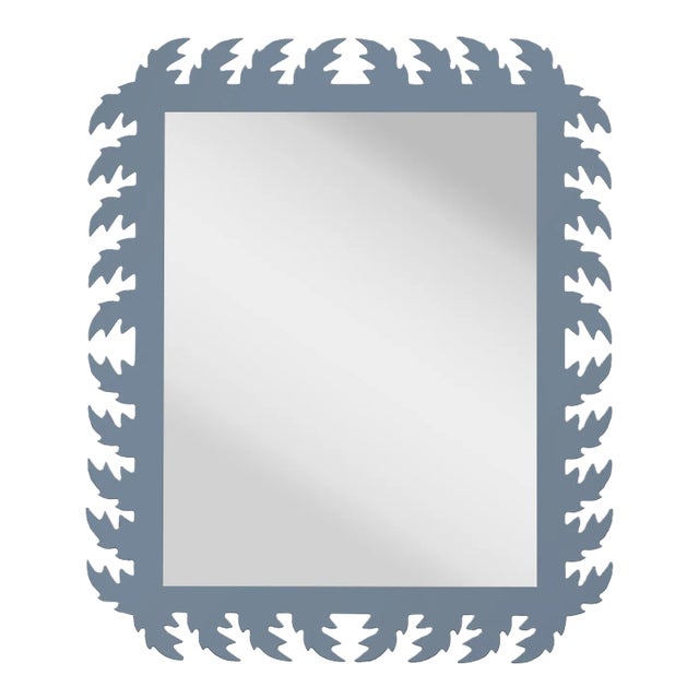 Fleur Home Audubon Rectangle Mirror in Bachelor Blue, 24x38 For Sale