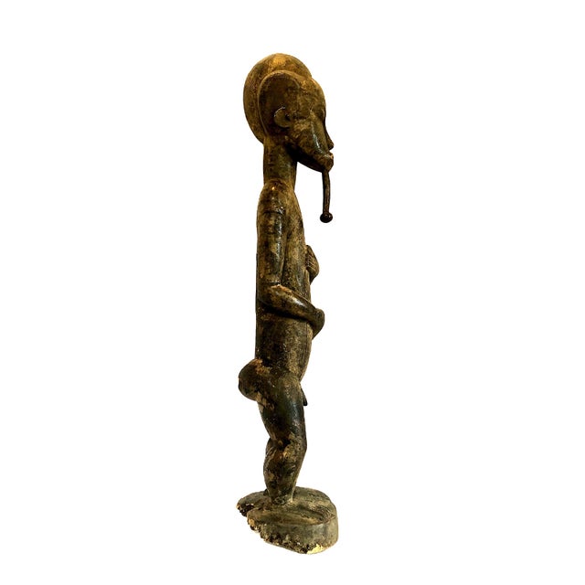 African Carved Wood Male Sculpture For Sale In San Francisco - Image 6 of 14