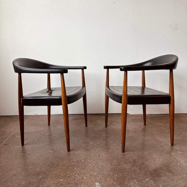 1960s Ilmari Lappalainen for Asko Barrelback Arm Chairs - Made in Finland -Rare For Sale - Image 5 of 11