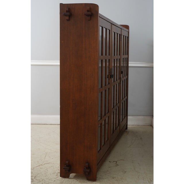 Age: C.2001 Details: Finish no.32 High Quality Construction Large Impressive Case Individual Pane Glass Doors Arts &...