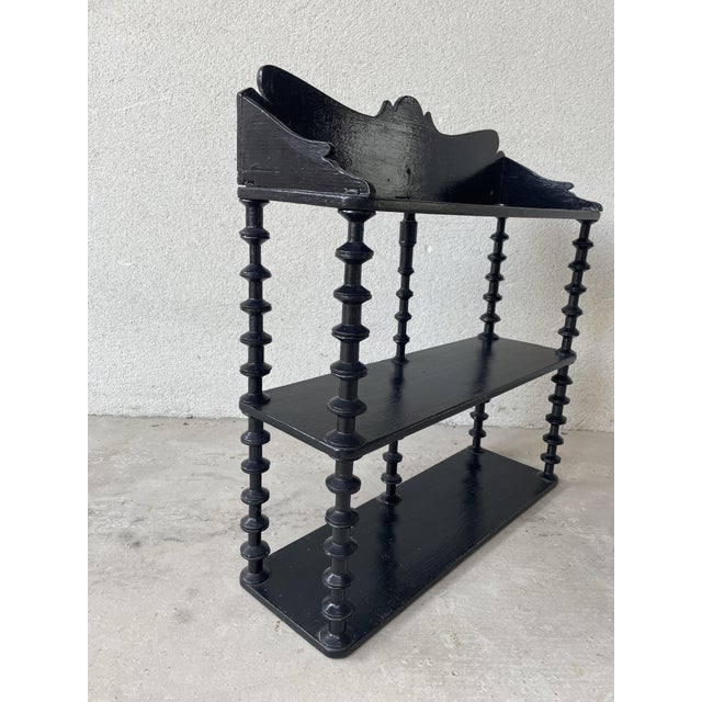 1930s Folk Art Spool Shelf, 1930s For Sale - Image 5 of 13