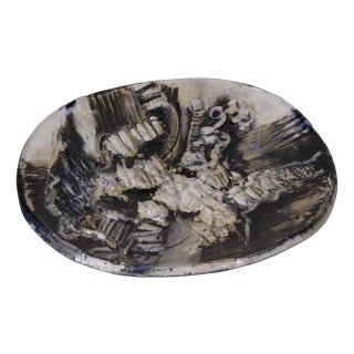 Large Ceramic Wall Plaque by Jeppe Hagedorn-Olsen, Denmark, 1960s For Sale