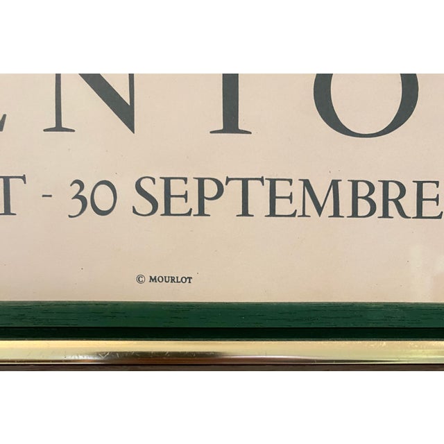 Pablo Picasso Original 1974 Pablo Picasso Menton Biennale Internationale D’Art Exhibition Poster Framed For Sale - Image 4 of 7