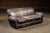 Vintage Leather Sofa in Black by Klaussner For Sale - Image 4 of 10