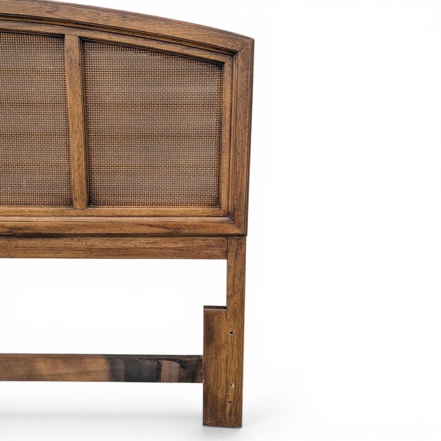 Vintage Thomasville Woven Rattan King Headboard For Sale - Image 13 of 17