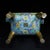 Chinese Cloisonné Incense Burner | Gilt Bronze Celestial Dog Finial & Floral Motif For Sale - Image 9 of 10